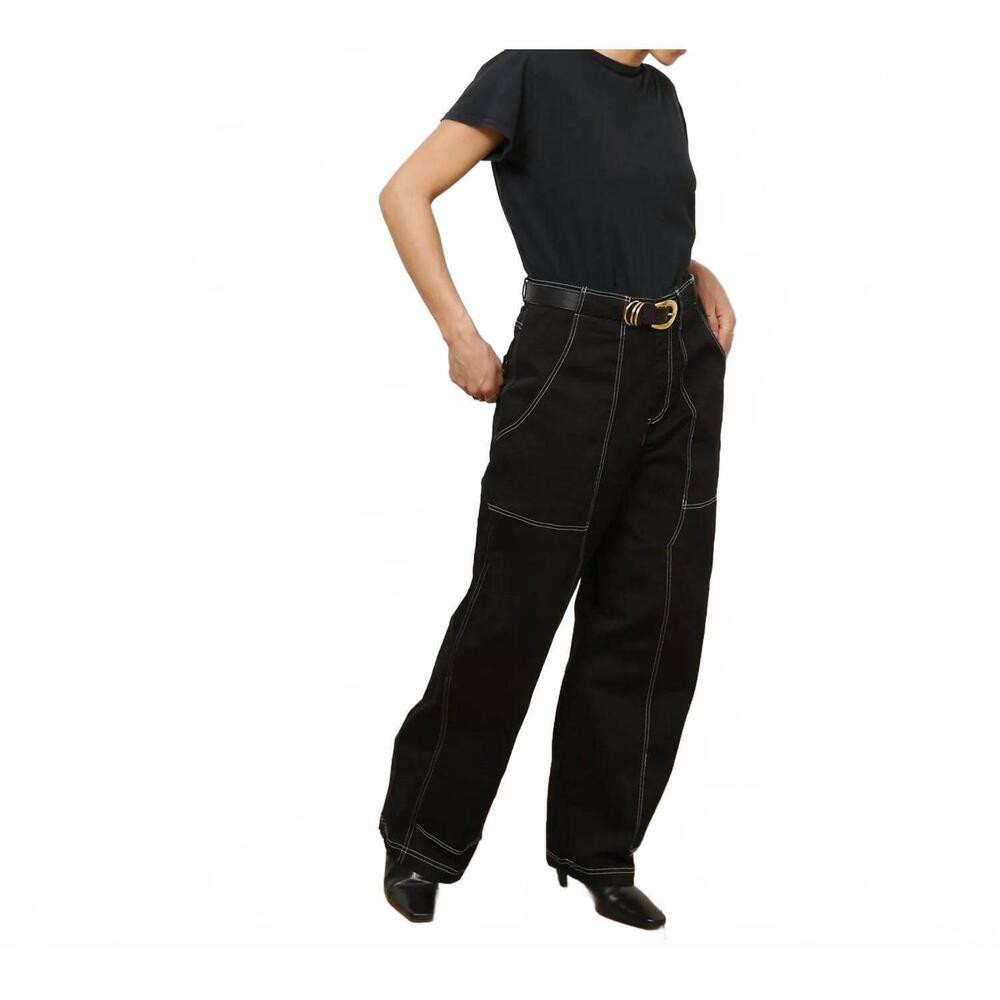 NEW LOUP jane carpenter pants in black - Picture 3 of 4